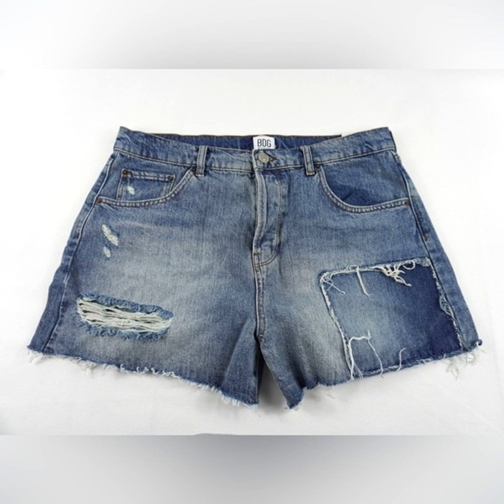 New-BDG Urban Outfitters Shorts PAX High Waist Distressed to fit 36W Raw Edges